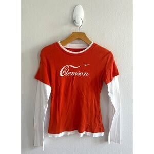 Nike Women’s Vintage 2-Layer Clemson Collegiate Longsleeve Sz‎ S